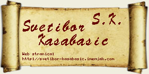 Svetibor Kasabašić vizit kartica